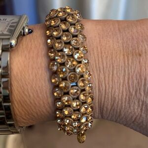 J. Crew  Stretch Rhinestone   Bracelet EUC